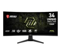 MSI MAG 346CQDF E20 Écran Gaming incurvé 34" UWQHD | Dalle Rapid VA 3440x1440, 200/400Hz, 0,5ms, courbure 1500R, compatible VESA, HDMI, DisplayPort, FreeSync Premium