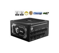 MSI MAG A1250GL PCIE5 - Alimentation 1250W ATX 3.1 80 PLUS Gold, PFC Actif, Ventilateur 13.5cm, Connecteurs PCIe 16 broches et 6+2 broches, Modulaire