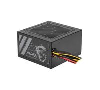 MSI MAG A500N-H Alimentation 500W ATX 24-pin, PFC Actif, Ventilateur 12cm - Tension 200-240V - Connecteurs SATA, Molex, PCI-E (6+2 pin)