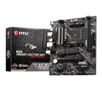 MSI MAG A520M VECTOR WIFI - Carte-mère - micro ATX - Socket AM4 - AMD A520 Chipset - USB 3.2 Gen 1 - Gigabit LAN, Wi-Fi, Bluetooth - carte graphique embarquée (unité centrale requise) - audio HD (8 ca