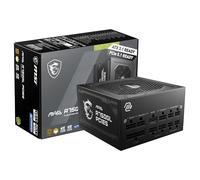 MSI MAG A750GL PCIE5 Alimentation modulaire ATX 3.1, 80 Plus Gold | 750W, compatible PCIe 5.0, ventilateur FDB 120mm, Full-Bridge LLC, câbles plats noirs, garantie 7 ans