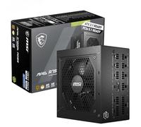 MSI MAG A750GL PCIE5 Bloc d'alimentation, 750 W, 80 Plus Gold, entièrement modulaire, ATX 3.0, Support GPU PCIe 5.0, câbles Plats Noirs, Garantie 7 Ans