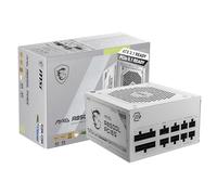 MSI MAG A850GL PCIE 5.1 White Gaming Power Supply - Full Modular - 80 Plus Gold Certified 850W - ATX 3.1 & PCIE 5.1 Ready Compact Size - ATX PSU - 10 Year Warranty