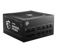MSI MAG A850GL PCIE5 Alimentation, 850W, 80 Plus Gold, Entièrement modulaire, ATX 3.0, Support GPU PCIe 5.0, Ventilateur FDB 120mm, Full-Bridge LLC, câbles Plats Noirs - Garantie 7 Ans