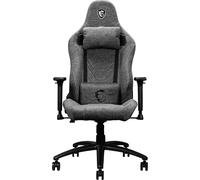 MSI MAG CH130 I REPELTEK FABRIC Siège Gaming - Tissu Repeltek Gris, Support Type Baquet Racing, Inclinaison Totale 165°, Coussins pour Lombaire & Nuque Ajustables, Accoudoirs 2D - Supporte 150kg max.