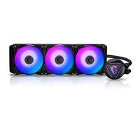MSI MAG CoreLiquid 360R V2 Refroidisseur liquide pour processeur AIO ARGB - Capuchon rotatif - Prêt pour LGA 1700 - Radiateur 360 mm - Triple ventilateurs PWM RVB de 120 mm