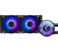 MSI MAG Coreliquid A12 240 - Refroidisseur liquide AIO ARGB pour processeur - Radiateur de 240 mm - Prêt pour LGA 1700 - Double roulement à billes - 2 ventilateurs ARGB PWM de 120 mm - Tête de blocage