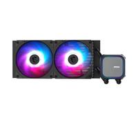 MSI MAG CORELIQUID A13 240 Watercooling AIO - Couverture complète du CPU, design du circuit d'eau amélioré, ARGB, CycloBlade 7, Radiateur Split-Flow, Ventilateurs à roulement de type Rifle