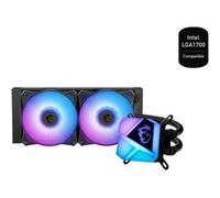 MSI MAG CORELIQUID C280 Kit Watercooling CPU, Tête Waterblock ARGB Spectaculaire, Pompe de Radiateur Intégrée, Disposition Split-flow, Tuyaux Anti-Évaporation, Montage Facile, Compatible AMD & Intel