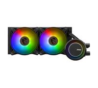 MSI MAG CORELIQUID E240 Kit Watercooling CPU, Plaque Froide en Cuivre Agrandie, Tête Waterblock ARGB & Ventilateurs FDB, Double Chambre, Radiateur Split-Flow, Mystic Light, Compatible AMD & Intel