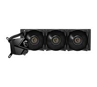 MSI MAG CORELIQUID P360 AIO CPU Liquid Cooler - Discreet Piano Black, Integrated Radiator Pump, Split-Flow Water Cooling, Evaporation-Proof Tubing, Easy to Install - AMD & Intel Compatible