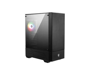 MSI MAG Forge 111R Boîtier PC Tour Moyen ATX, Micro-ATX & Mini-ITX, Verre Trempé, Façade Mesh, 1 Ventilateur ARGB 120mm & Contrôleur Hub, Filtre AntiPoussière Magnétique, Ports USB 3.2 Gen 1 Type-A