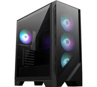 MSI MAG FORGE 320R AIRFLOW unité centrale Micro Tower Noir, Transparent