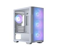 MSI Boîtier PC MAG Forge M100R Blanc Micro-ATX – Verre trempé, ARGB, GPU 300 mm, USB 3.2