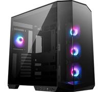 MSI MAG PANO 100R PZ Boîtier PC ATX - Compatible Installation Verticale de Carte Graphique, Support GPU, filtres à poussière, Cage de Stockage pivotante, Double Compartiment, USB Type-C 20 GB/s