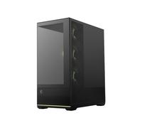 MSI MAG PANO 110R PZ Boîtier PC Midi Tower Noir, Verre Trempé, ATX/microATX/Mini-ITX, 2x3.5", 2x2.5", USB 3.2, 4x120mm, Refroidissement 360mm max.