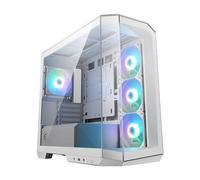 MSI MAG PANO M100L PZ White Boîtier PC Micro-ATX, Support pour Carte Graphique, Niveau à Bulle, filtres à poussière, Espace de 33mm pour Le Passage des câbles, USB Type-C (20 GB/s)
