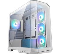 MSI MAG PANO M100R PZ White Boîtier PC Micro-ATX, 4 x Ventilateurs ARGB 120 mm (3 à pâles inversées), hub de contrôle ARGB, Support pour Carte Graphique, filtres à poussière, USB Type-C (20 GB/s)