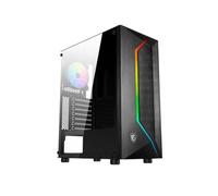 MSI MAG VAMPIRIC 100R Boîtier PC Gaming Noir, 1x Ventilateur ARGB 120mm, 1x Ventilateur PWM 120mm, Façade RGB, Verre-trempé, MSI Center, ATX, mATX, Mini-ITX