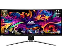 MSI MAG341CQP QD-OLED, Moniteur de Jeu OLED incurvé 3440 x 1440 (UWQHD), Temps de réponse OLED 0,03 ms, 175 Hz, True Black HDR 400, HDMI, Port DP, USB Type C, Inclinaison, Hauteur