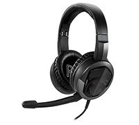 MSI Microphone Amovible, léger et Pliable, Design Arceau 7.1, Son Surround stéréo, Casque de Jeu (Immerse GH30 V2), Noir, Taille L