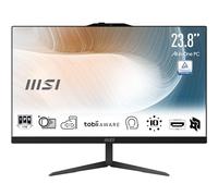 MSI Modern AM242 12M-1244IT AIO Ordinateur de bureau - 23,8" IPS, Intel Core i5-1235U, 1920 x 1080 (FHD), 14 ms, 8 Go (DDR4 SDRAM), SSD 512 Go, clavier et souris filaires inclus, webcam intégrée