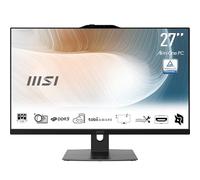MSI Modern AM272P 1M-816FR PC Tout-en-Un - 27" FHD IPS, Intel Core 5 120U, 16 Go DDR5, SSD 512 Go NVMe, WiFi 6E, Webcam et Haut-parleurs intégrés, Clavier et Souris sans Fil, Windows 11 Pro - Noir