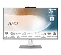 MSI Modern AM272P 1M-847EU PC tout en un/station de travail Intel Core 5 120U 68,6 cm (27 ) 1920 x 1080 pixels PC All-in-One 8 Go DDR5-SDRAM 512 Go SSD Windows 11 Pro Wi-Fi 6E (802.11ax) Blanc