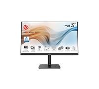 MSI Modern MD271QP Écran Bureautique 27" WQHD - Dalle IPS, 2560x1440, 75Hz / 5ms GTG, Confort Oculaire, Contraste 1000:1, Haut-Parleurs Intégrés - DisplayPort 1.2, HDMI 1.4, USB Type-C, Noir