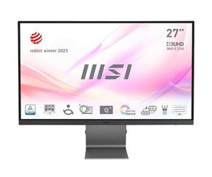 MSI Modern MD271UL Écran Professionnel 27" 4K UHD - Dalle IPS, 3840x2160, 60Hz, Confort Oculaire, Gamme de Couleurs 99% DCI-P3 / 139% sRGB - HDMI 2.0b, DisplayPort 1.2a, USB Type-C
