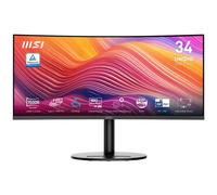 MSI Modern MD342CQP Écran PC 34'' UWQHD incurvé 1500R - Dalle VA 3440 x 1440, 120 Hz, 1ms, KVM, PIP/PBP, Confort des Yeux, Haut-parleurs intégrés, réglable sur 3 Axes - HDMI 2.0b, DP 1.4a