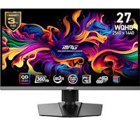 MSI MPG 271QRX QD-OLED, Moniteur de Jeu 27" QHD (2560 x 1440), Temps de Réponse 0,03 ms, 360 Hz, True Black HDR 400, HDMI, DP, USB-C, Inclinaison, Hauteur Réglable