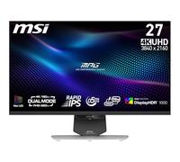MSI MPG 274URDFW E16M Écran Gaming 27" 4K UHD - Dalle Rapid IPS 3840 x 2160, 0,5 ms, DisplayHDR 1000, Mini-LED, Dual-Mode, HDMI 2.1, DP 1.4a, USB C (PD 98W), réglable en Hauteur/Inclinaison, Blanc