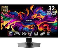 MSI MPG 321URX QD-OLED, 32" 4K UHD Quantum Dot OLED Gaming Monitor, 3840 x 2160, 0.03ms, 240Hz, True Black HDR 400, 90W USB Type C, HDMI, DP Port