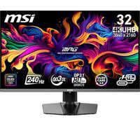 MSI MPG 322URX QD-OLED 32" 3840 x 2160 (UHD) Écran d'ordinateur, 240 Hz, synchronisation adaptative, HDMI, Port DP, Montage VESA, inclinable, Haut-Parleur, 0,03 ms, Noir