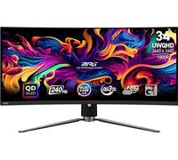MSI MPG 341CQPX QD-OLED Moniteur de Jeu OLED incurvé de 34 Pouces, 3440 x 1440 (UWQHD), Temps de réponse de 0,03 ms, 240 Hz, True Black HDR 400, HDMI, Port DP, USB Type C, Pente, Hauteur réglable