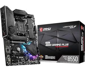 MSI MPG B550 Gaming Plus Carte mère Gaming (AMD AM4, DDR4, PCIe 4.0, SATA 6 Gb/s, M.2, USB 3.2 Gen 2, HDMI/DP, ATX)