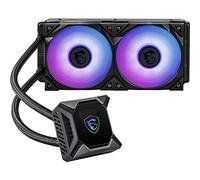 MSI MPG CoreLiquid K240 Refroidisseur liquide pour processeur AIO Écran LCD 2,4" Radiateur 240 mm Double ventilateurs ARGB PWM 120 mm