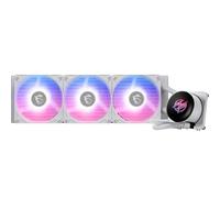 MSI MPG CORELIQUID P13 360 WHITE Watercooling AIO - Base en cuivre sans vis et à surface plane, conception améliorée des canaux d'eau, ARGB GEN2, CycloBlade 9, radiateur Split-Flow, roulement "rifle"