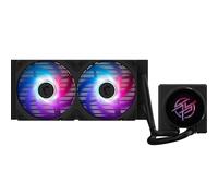 MSI MPG CORELIQUID P22 240 Kit watercooling ARGB pour CPU Intel & AMD | Base en cuivre sans vis et à surface plane, ventilateurs CycloBlade 7 à roulement de type "rifle", radiateur Split-Flow