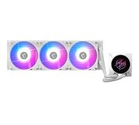 MSI MPG CORELIQUID P22 360 WHITE Kit watercooling ARGB pour CPU Intel & AMD | Base en cuivre sans vis et à surface plane, ventilateurs CycloBlade 7 à roulement de type "rifle", radiateur Split-Flow