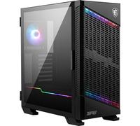 MSI MPG VELOX 100P AIRFLOW Boîtier pour Ordinateur Gaming, Noir, 4 ventilateurs ARGB 120 mm, USB Type-C, Panneau en verre trempé, Mystic Light Center, E-ATX, ATX, mATX, Mini-ITX