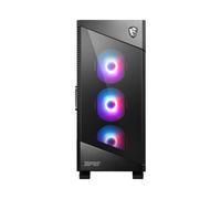 MSI MPG VELOX 100R Boîtier PC Midi Tower ATX Noir, 3x120mm avant, 1x120mm arrière, USB 3.2 Gen 1/Gen 2, Baies 2.5/3.5", sans alimentation