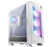 MSI MPG Velox 100R White Boîtier PC Gaming : ARGB, Support Vertical pour Carte Graphique, aérations latérales, Compatible radiateur 360mm, Type-C, Panneau en Verre trempé, jusqu'à 7 Ventilateurs