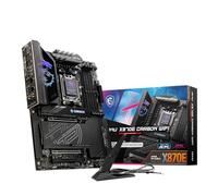MSI MPG X870E Carte-mère de Jeu sans Fil Carbone (processeurs AMD Ryzen 9000/8000/7000, AM5, DDR5, PCIe 5.0, M.2 Gen5, SATA 6 Go/s, USB 40 Gbit/s, HDMI, Wi-FI 7, Bluetooth 5.4, LAN 5 Gbit/s, ATX)