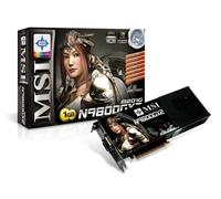 MSI N9800GX2-M2D1G - Adaptateur graphique - 2 GPUs - GF 9800 GX2 - PCI Express 2.0 x16 - 1 Go GDDR3 - DVI, HDMI ( HDCP ) - sortie TVHD