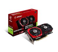 MSI NVidia GeForce Carte graphique PCI Express 3, 2 Go GDDR 5 128 bit, HDMI/DP/DVI, noir GTX 1050 TI GAMING X 4G 4096 MB noir