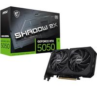 MSI NVIDIA GeForce RTX 5050 8G Shadow 2X OC Carte Graphique Gaming GDDR6 128 Bits, Fréquence Boost jusqu'à 2587 MHz, PCIe Gen 5, DLSS 4, DP 2.1 x 3, HDMI 2.1 x 1