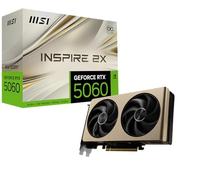 MSI NVIDIA GeForce RTX 5060 8G Inspire 2X OC Carte Graphique 8 Go GDDR7 (28 Gb/s/128 Bits), Refroidissement à Double Ventilateur (2 x Ventilateurs STORMFORCE) - HDMI 2.1b, DisplayPort 2.1b,