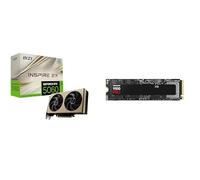 MSI NVIDIA GeForce RTX 5060 8G Inspire 2X OC, GDDR7 128 Bits, Boost 2550 MHz, PCIe Gen 5, DLSS 4, 3X DP 2.1, HDMI 2.1, SFF Ready + Samsung SSD 9100 Pro NVMe PCIe 5.0, 1To, Vitesse jusqu'à 14 800 Mo/s